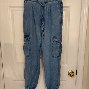 Bella Dahl Light Blue Cargo Jeans